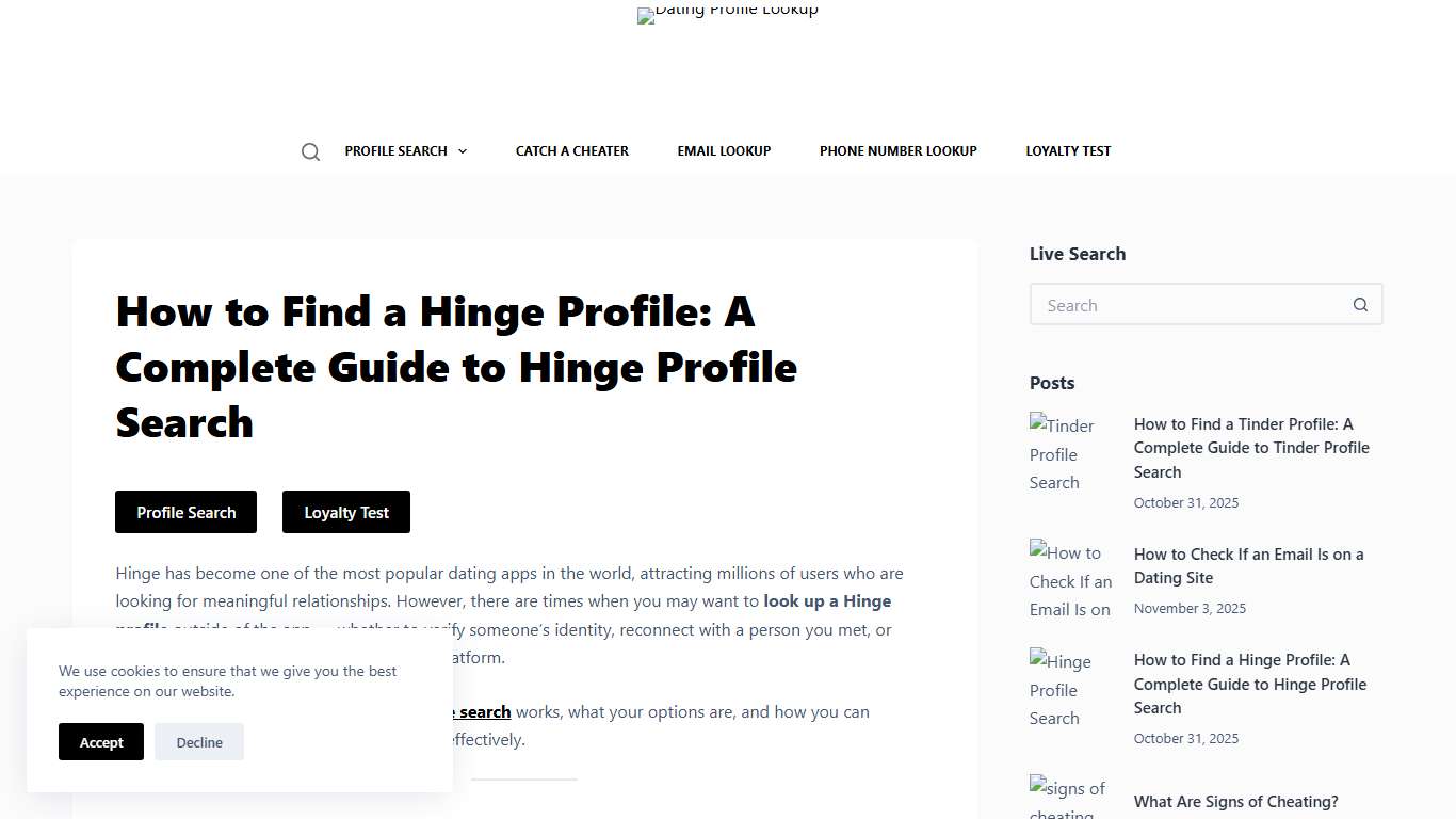 How to Find a Hinge Profile: A Complete Guide to Hinge Profile Search